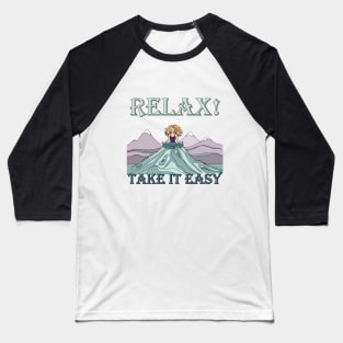 Meditation. Yoga class. Relax Baseball T-Shirt